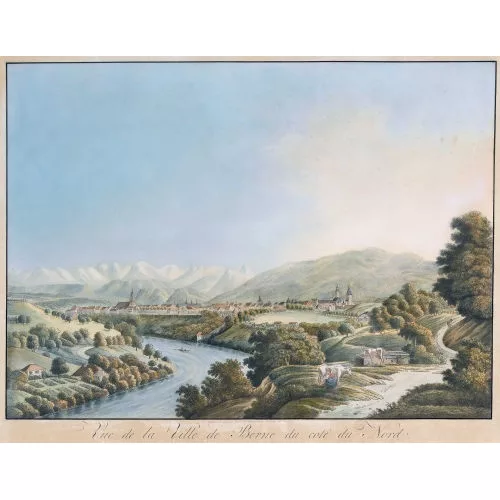 Johann Jakob Biedermann — "Vue de la Ville de Bern du côté de Nord".