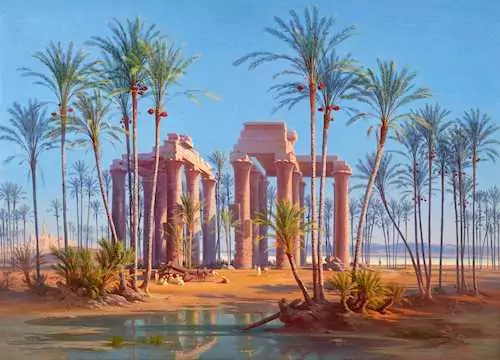 JOHANN JAKOB FREY — Orientalische Ruinenlandschaft. — Koller Auktionen