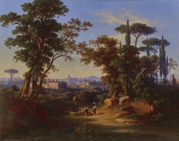 Johann Jakob Frey — Blick über Rom, 1862