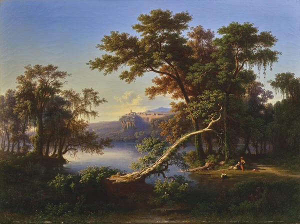 Johann Jakob Frey — Italienische Landschaft, 1857