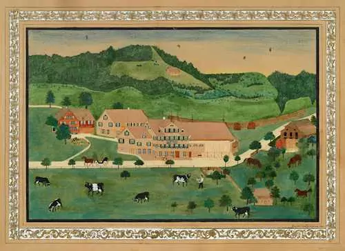 JOHANN JAKOB HEUSCHER — Wirtschaft zur Ziegelhütte. 1865. — Koller Auktionen
