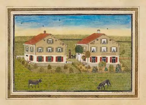 JOHANN JAKOB HEUSCHER — The embroidery houses. 1898. — Koller Auktionen