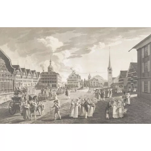 Johann Jakob Mock — "Der Molken Cur-Ort Gais, Canton Appenzell V.R.".