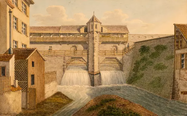 Katzenloch beim Steinentor. 1865