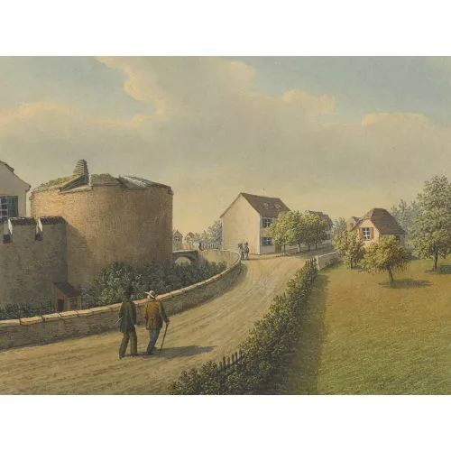 Johann Jakob Schneider — Ansicht des Fröschenbollwerks von der Schützenmattstrasse.