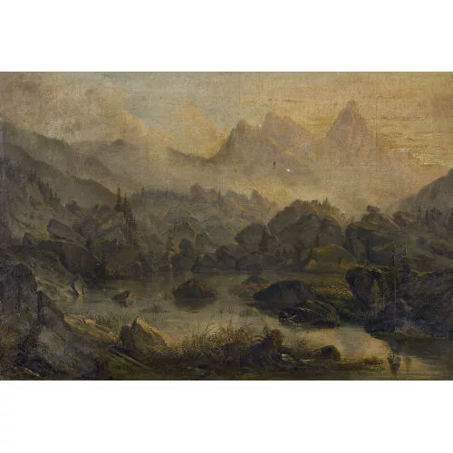 Johann Jakob Siegmund — Berglandschaft mit einem See.