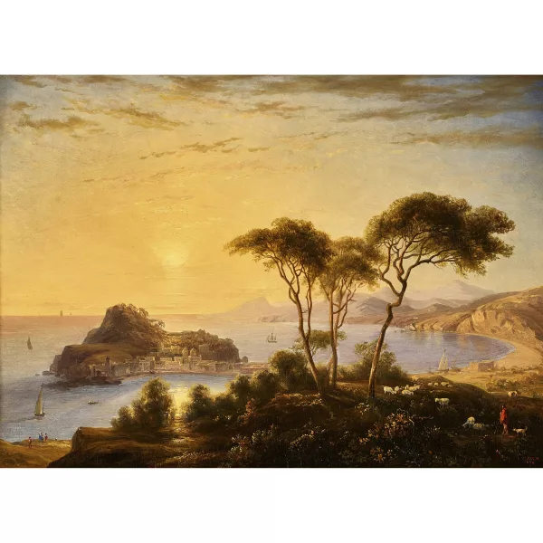 Johann Jakob Ulrich II. — Sestri Levante bei Sonnenuntergang.