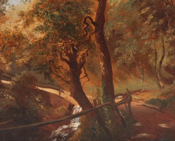 Johann Jakob Ulrich II. — Natürliche Brücke über die Tamina bei Pfäfers", 1852