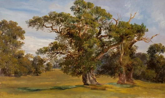 Johann Jakob Ulrich II. — Englische (?) Parklandschaft mit Eichen