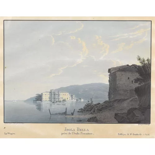 Johann Jakob Wetzel — "Isola Bella prise de l′Isola Pescatore".
