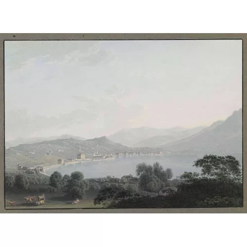 WETZEL, JOHANN JAKOB & RORDORF, CONRAD CASPAR — "Lugano vis-à-vis du San Salvador".