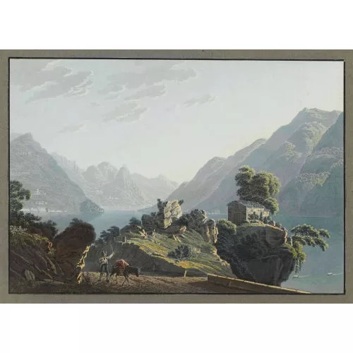 WETZEL, JOHANN JAKOB & RORDORF, CONRAD CASPAR — "San Martino vers la baie de Porlezzo".