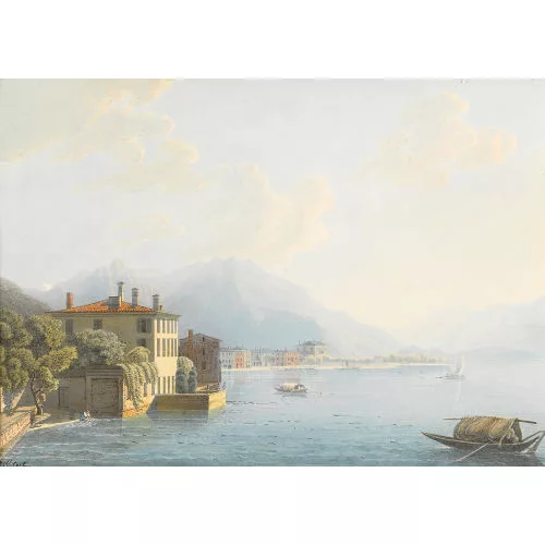Johann Jakob Wetzel — Ansicht von Ascona mit dem Lago Maggiore.