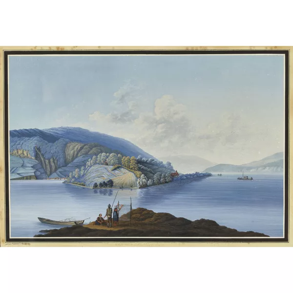 Johann Joseph Hartmann — Bielersee mit St. Petersinsel.
