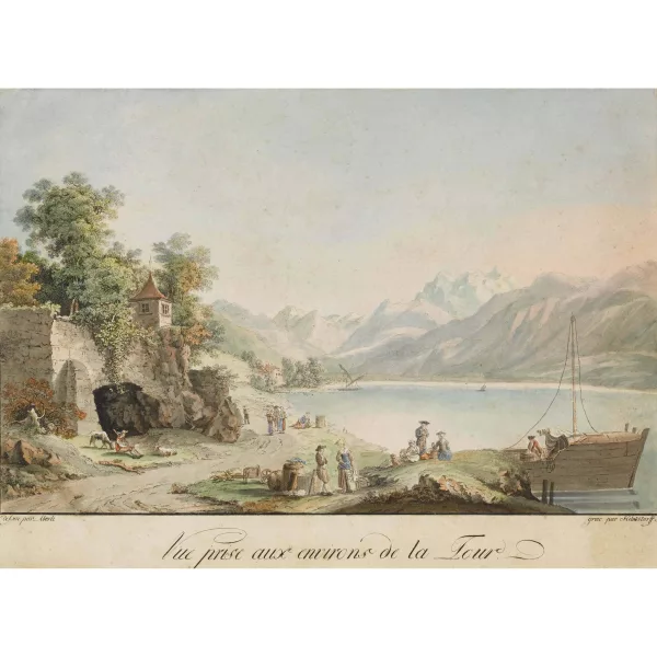 Johann Ludwig Aberli — "Vue prise aux environs de la Tour".
