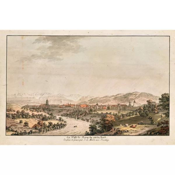 Johann Ludwig Aberli — "La Ville de Berne du côté du Nord".