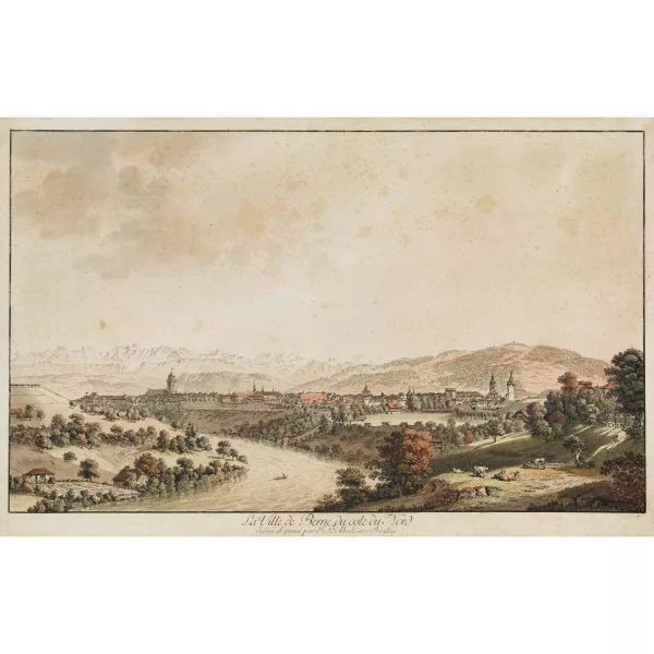 Johann Ludwig Aberli — "La Ville de Berne du côté du Nord".