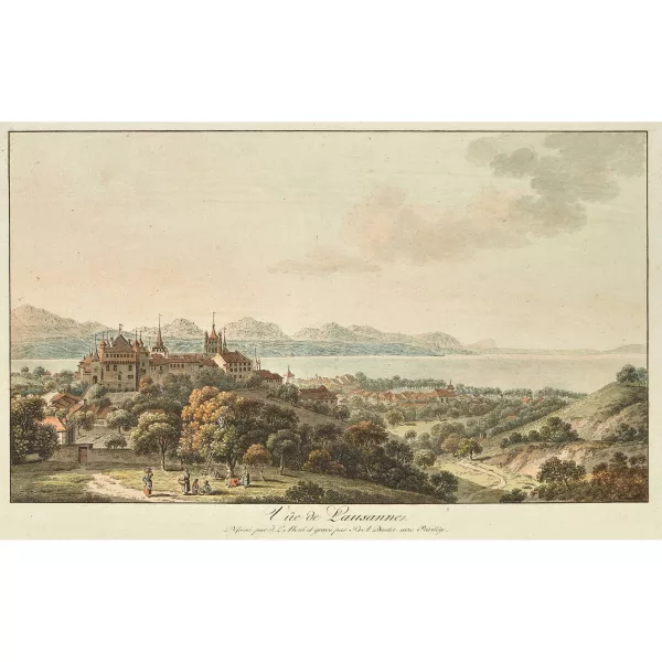 Johann Ludwig Aberli — "Vûe de Lausanne".