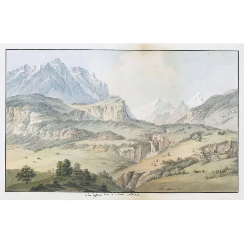 Johann Ludwig Aberli — "Vue dessiné dans la Valleé Oberhasli".