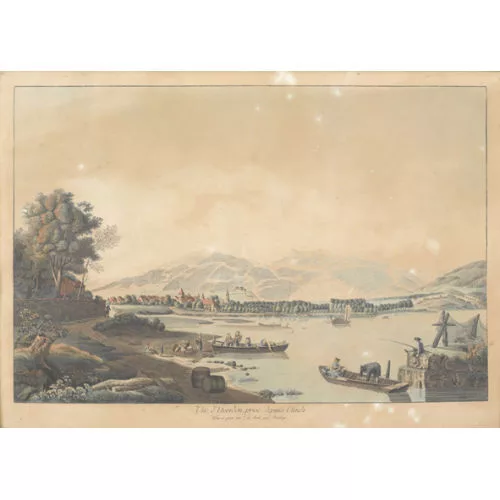 Johann Ludwig Aberli — "Vûe d′Yverdon, prise depuis Clindi".