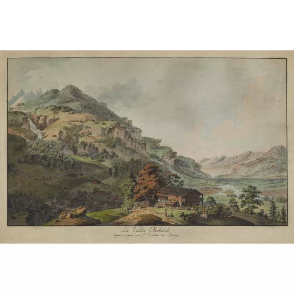 Johann Ludwig Aberli — "La Valleé Oberhasli".