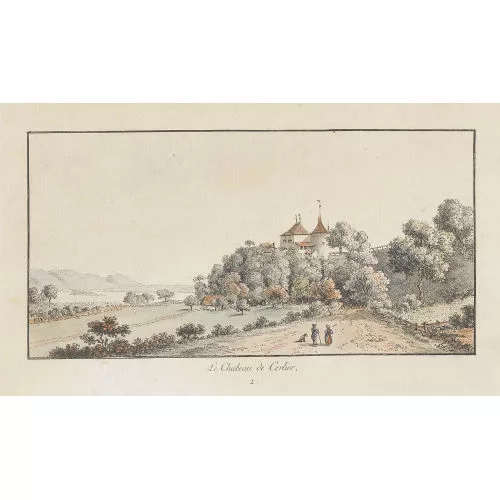 Johann Ludwig Aberli — "Le Château de Cerlier".