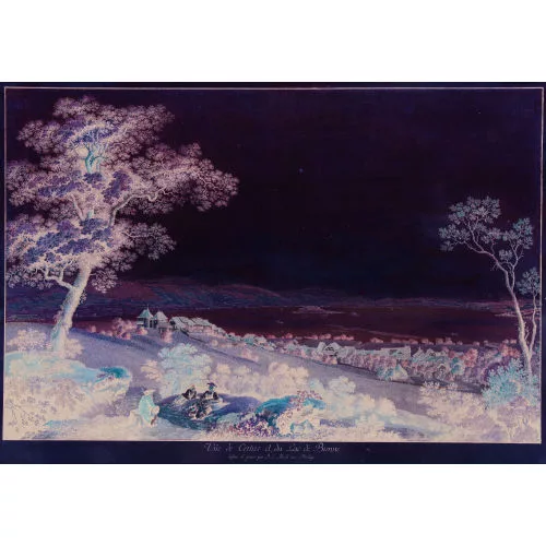Johann Ludwig Aberli — "Vûe de Cerlier et du Lac de Bienne".