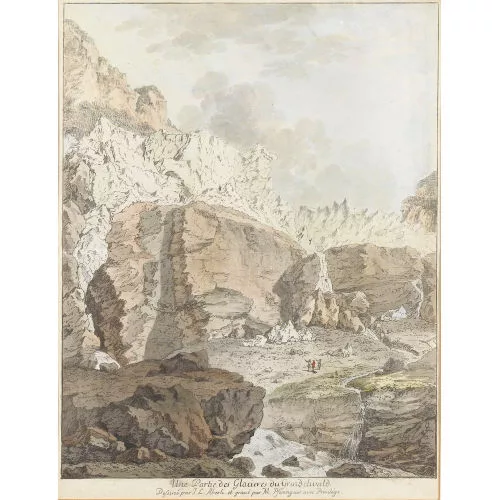 Johann Ludwig Aberli — "Une Partie des Glacieres du Grindelwald.".