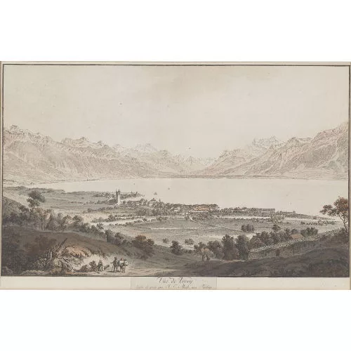 Johann Ludwig Aberli — "Vûe de Vevey".