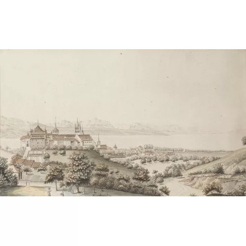 Johann Ludwig Aberli — Vue de Lausanne.