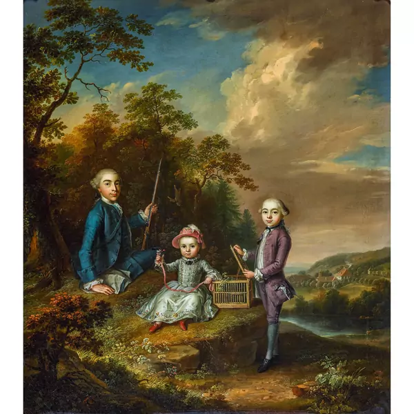 Bildnis der drei Söhne von Niklaus von Diesbach (1722-1782)