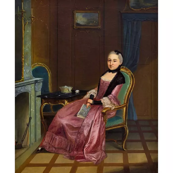 "Berner Dame in Interieur"