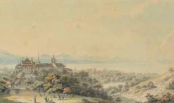 johann ludwig aberli — Vue de Lausanne