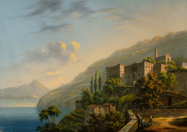 Johann Ludwig Bleuler — Ansicht von Porlezza am Luganersee