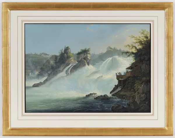 Johann Ludwig Bleuler — Les chutes du Rhin,