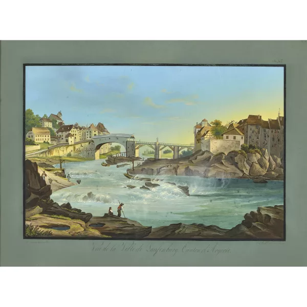 Johann Ludwig Bleuler — "Vûe de la Ville de Laufenburg, Canton d'Argovie".