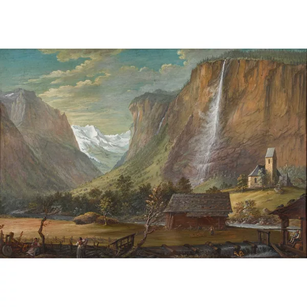 Johann Ludwig Bleuler — Lauterbrunnental mit Staubbachfall.