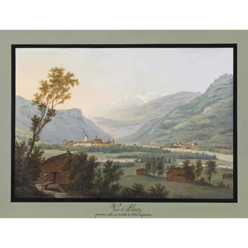 Johann Ludwig Bleuler — "Vue d¡äIlanz, premi¨¨re ville sur les bords du Rhin sup¨¦rieur". (22B) (480844) (292)