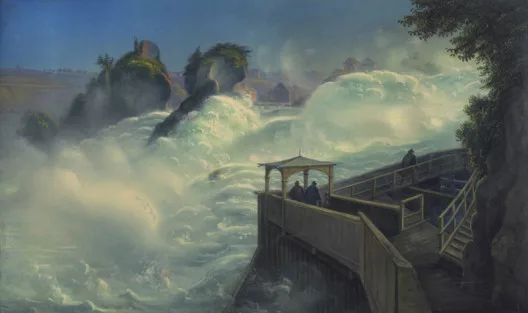 Johann Ludwig Bleuler — La chûte du Rhin prise du Fischetz
