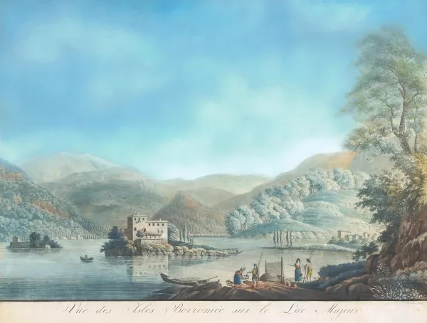 Johann Ludwig Bleuler — Vue des Iles Borromée sur le Lac Majeur