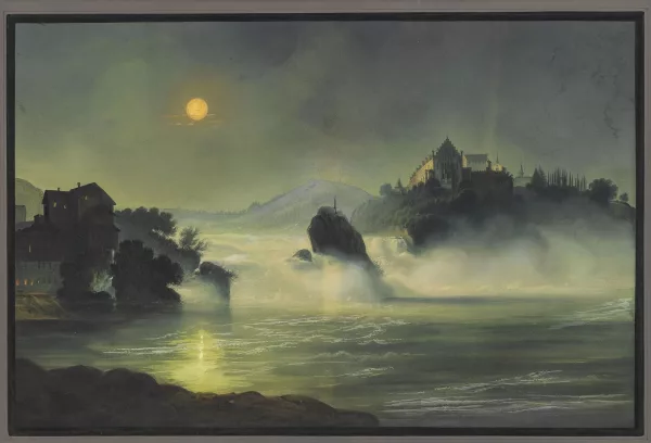 Johann Ludwig Bleuler — Vue du château de Laufen près de Schaffhausen