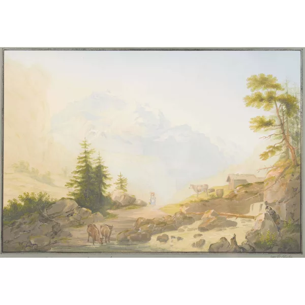Johann Ludwig Bleuler — Blick auf die Jungfrau.