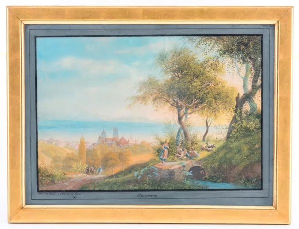 Johann Ludwig Bleuler — Vue de Lausanne