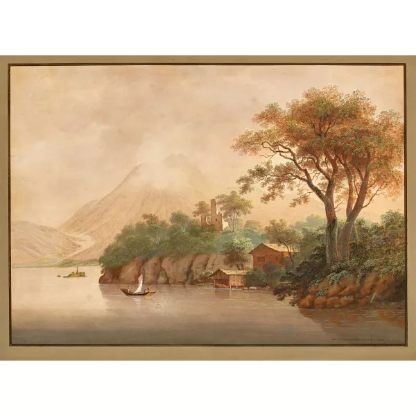 Johann Ludwig Bleuler — "Ruine Habsburg am Vierwaldstättersee".