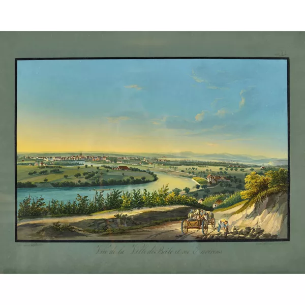 Johann Ludwig Bleuler — "Vûe de la Ville de Bâle et ses Environs".