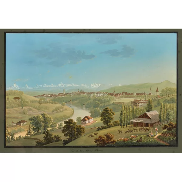 Johann Ludwig Bleuler — "Vue de la ville de Berne".