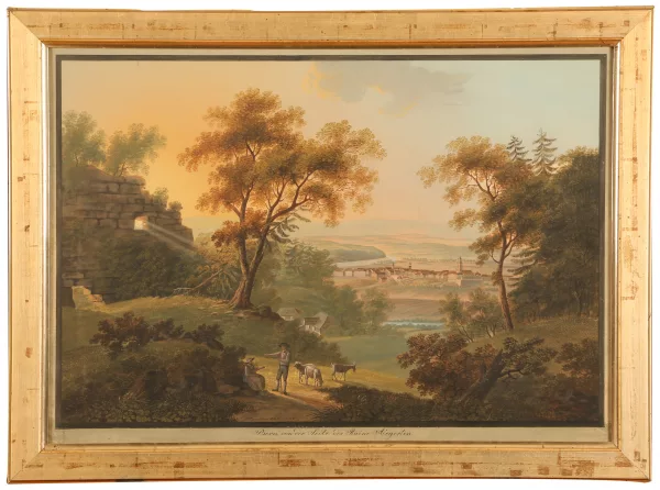 Johann Ludwig Bleuler — Bern von der Seite der Ruine Aegerten,