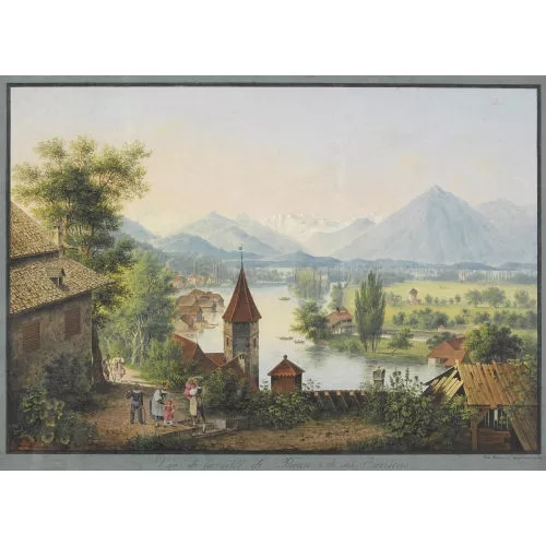 Johann Ludwig Bleuler — "Vue de la ville de Thoun & de ses environs".