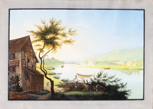 Johann Ludwig Bleuler — Vue de la Ville de Stein, Canton de Schaffhouse