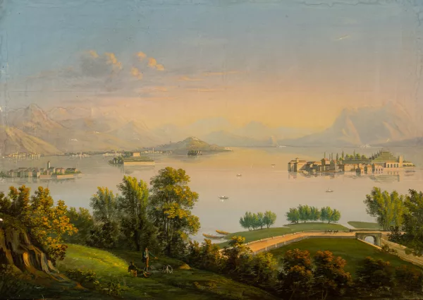 Johann Ludwig Bleuler — Ansicht des Lago Maggiore mit den Borromäischen Inseln